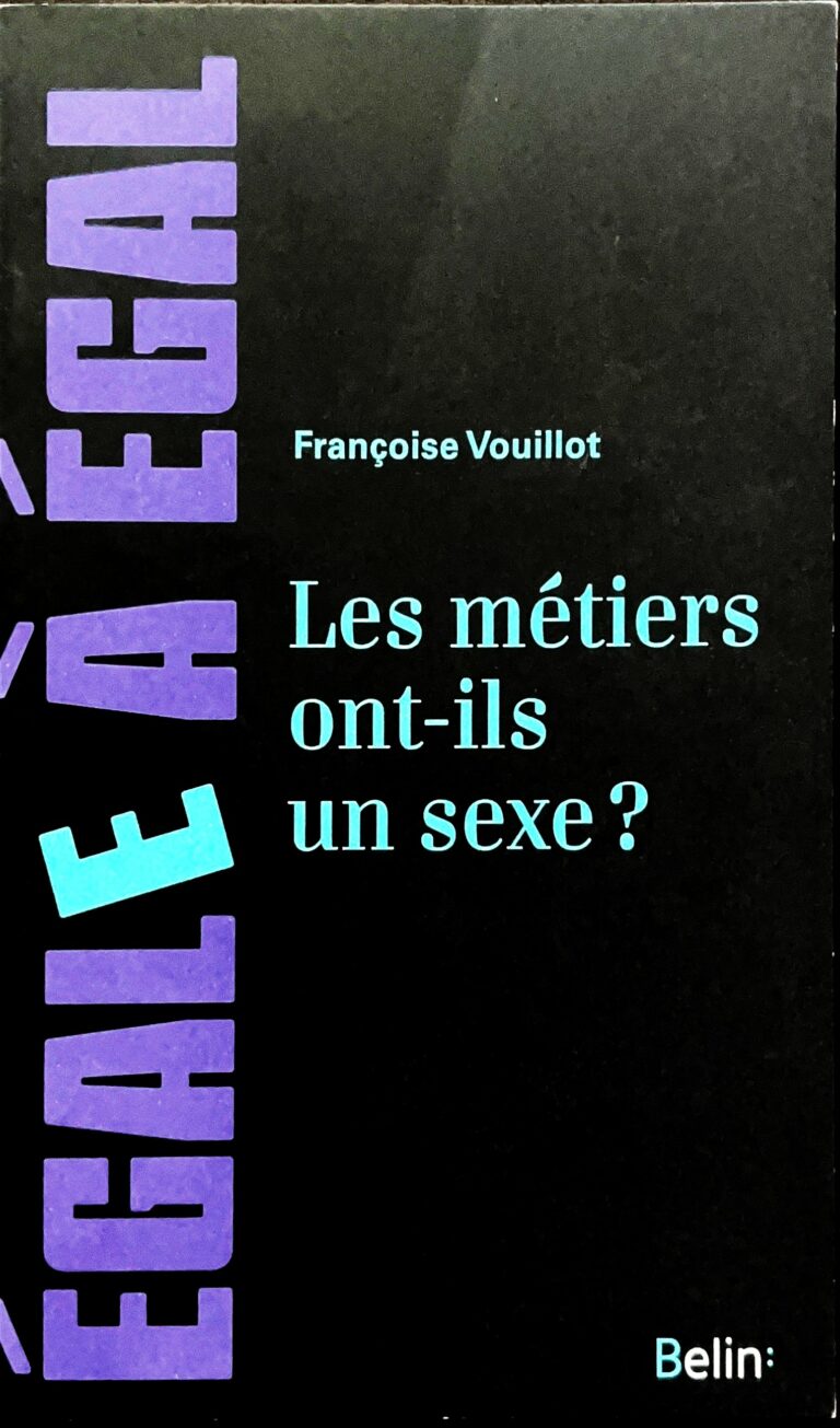 « Les métiers ont-ils un sexe ? », Françoise Vouillot, 2014